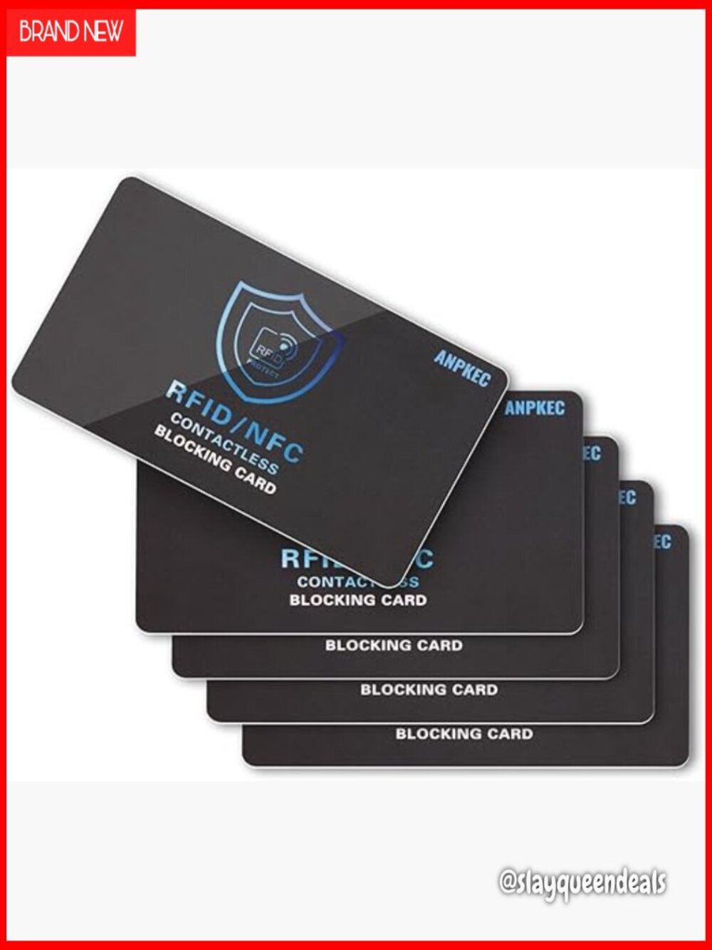 Slim RFID Blocking Cards (5 Pack) - Credit Card & Passport Protector